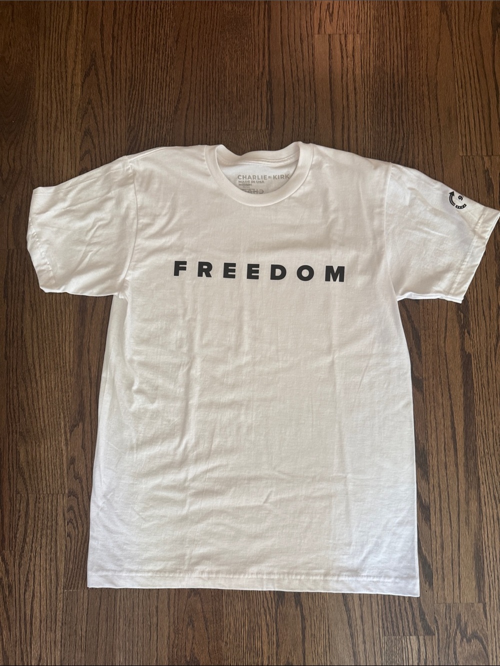 NEW FREEDOM T SHIRT size medium- gender neutral. brand new condition.